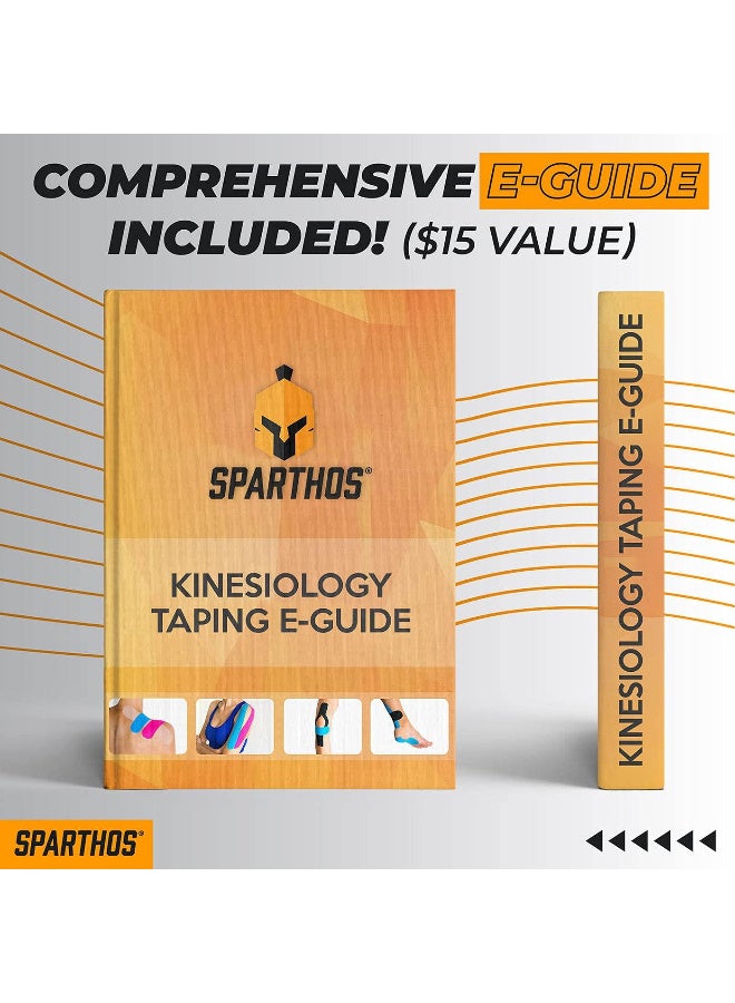 Sparthos Kinesiology Neuromuscular Bandage – 5 cm x 5 m – Physiotherapy Sports Tape for Muscle Injuries Joints Sports Protection (Beige) Kinesio - Image 2